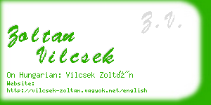 zoltan vilcsek business card